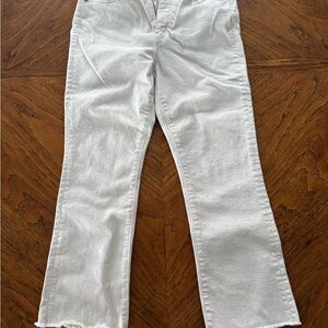 Daze Women's White Straight Leg Jeans